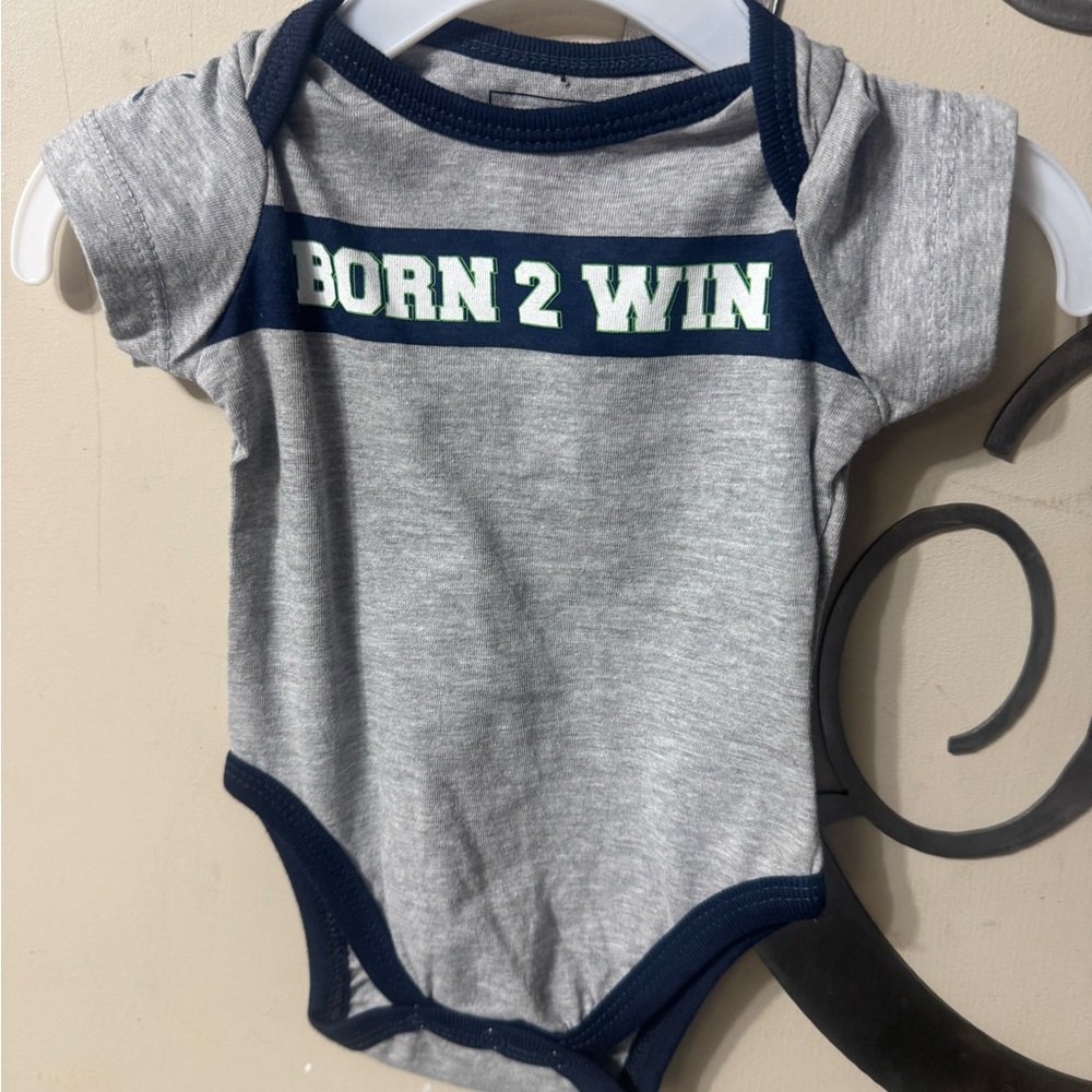 Baby Boys Born to Win Puma Romper Snap Bottom 0-3 months